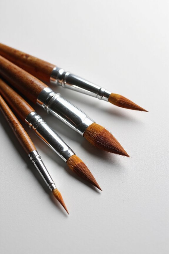 acrylic brush selection tips