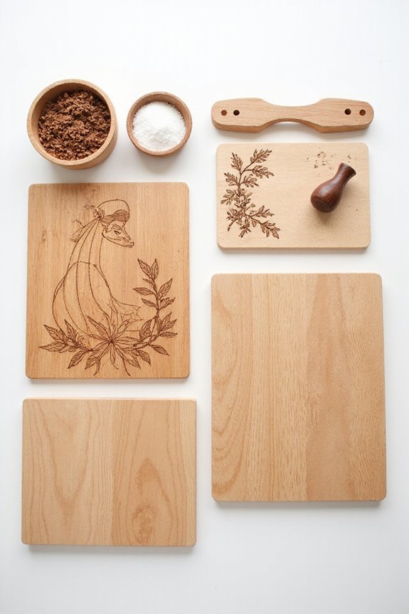 artistic functional wood boards