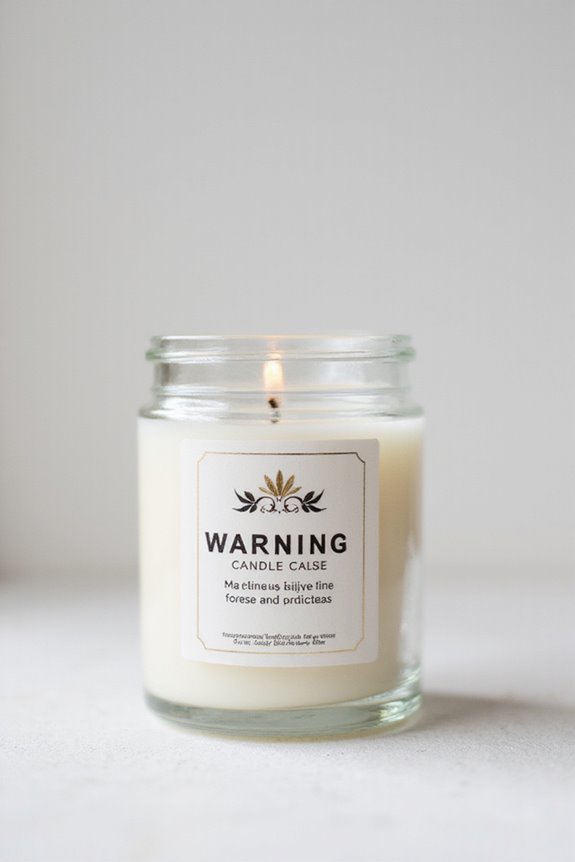 candle label safety factors