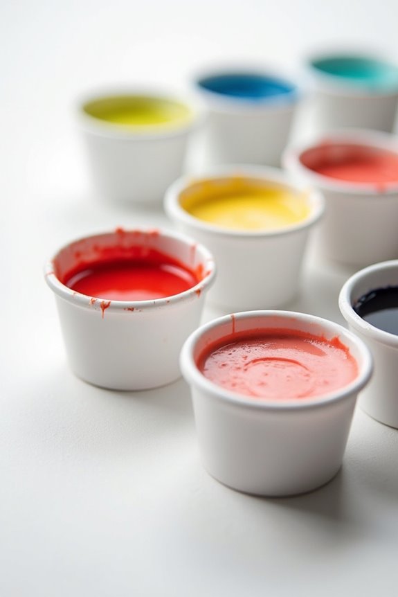 choosing acrylic paint cups