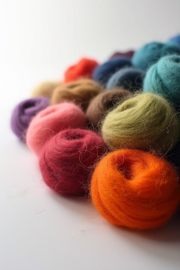 choosing wool roving colors