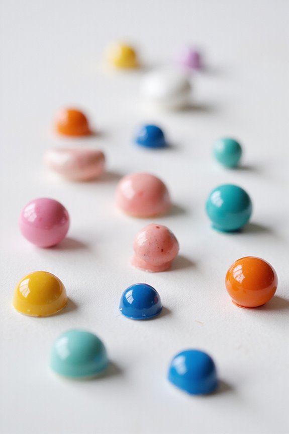 colorful self adhesive embellishments