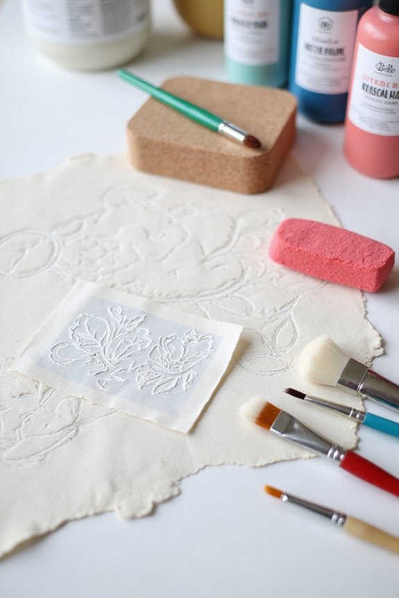 crisp fabric stencil techniques