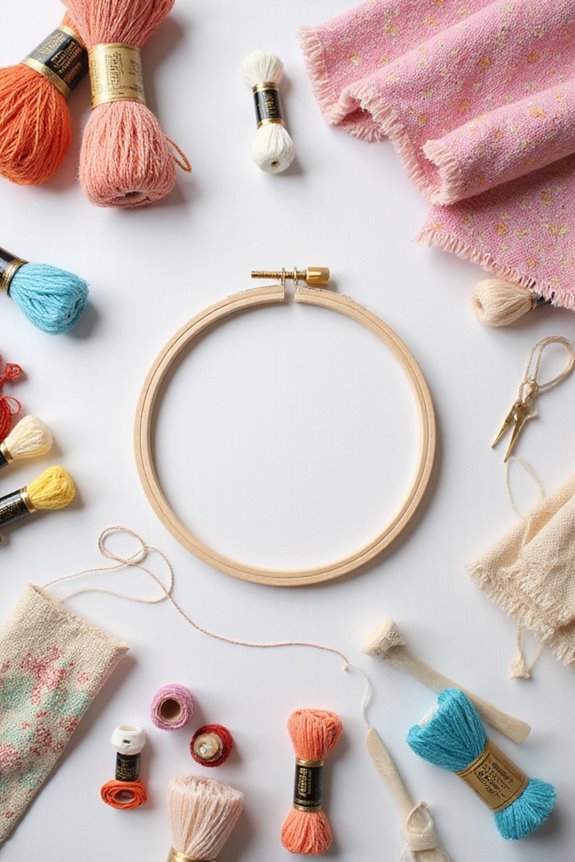 embroidery hoop wall decor