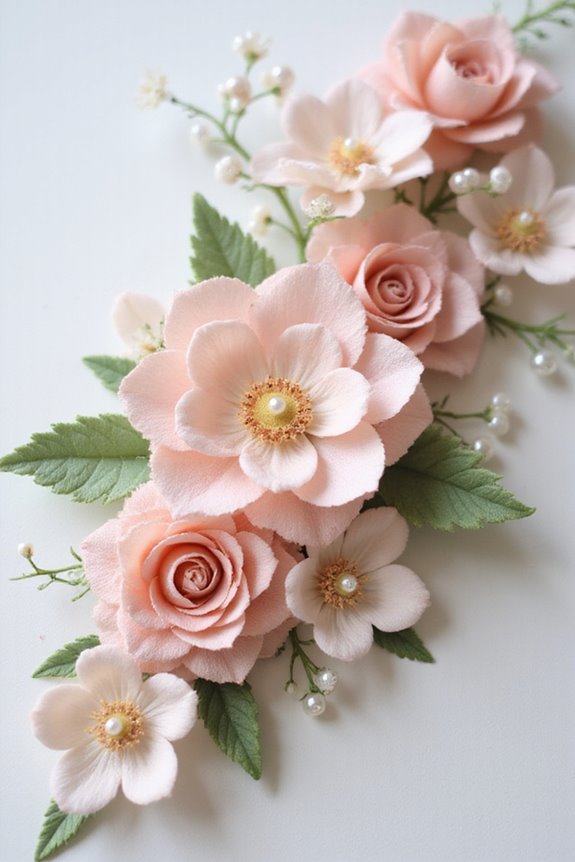 floral embellishments for cards