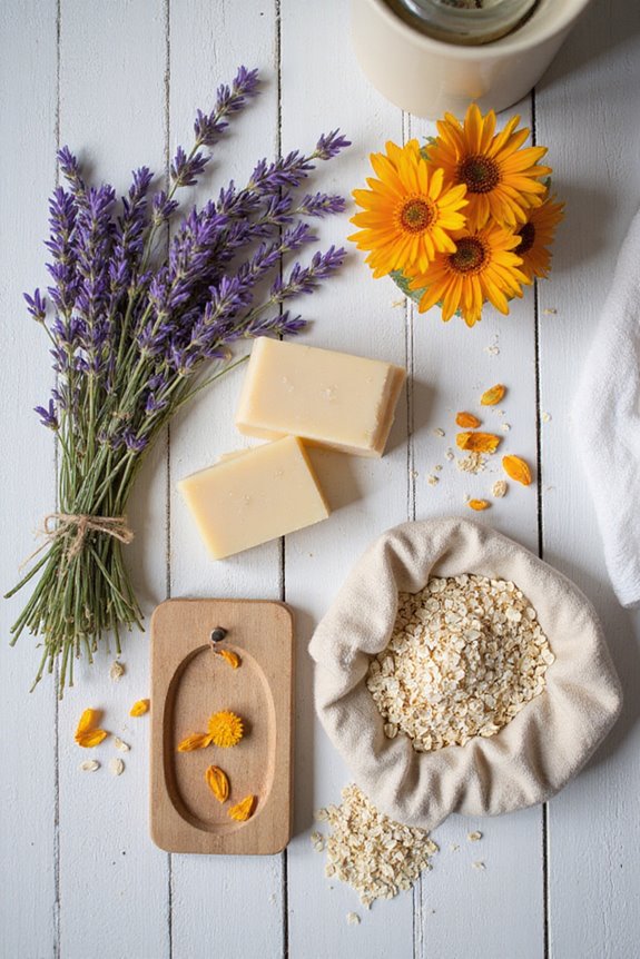 herb infused natural soap making