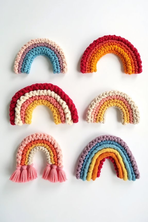 macrame rainbow diy kits