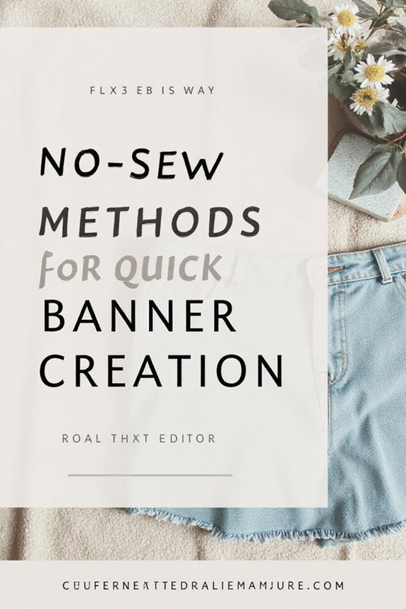 no sew banner creation techniques