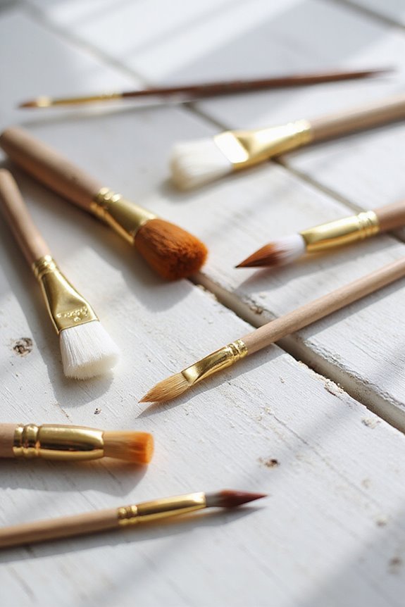 optimal brushes for acrylics