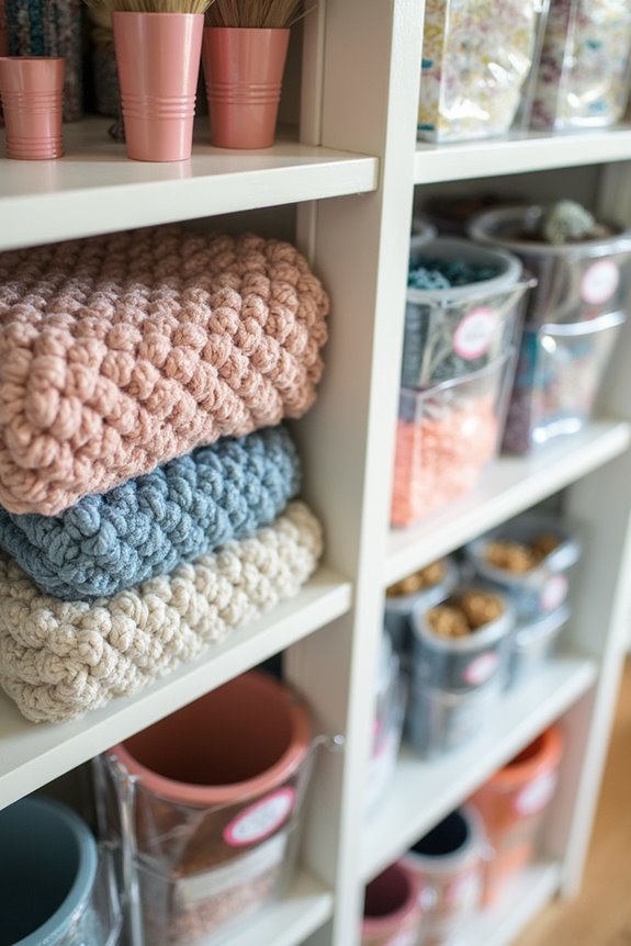 organize craft supplies efficiently