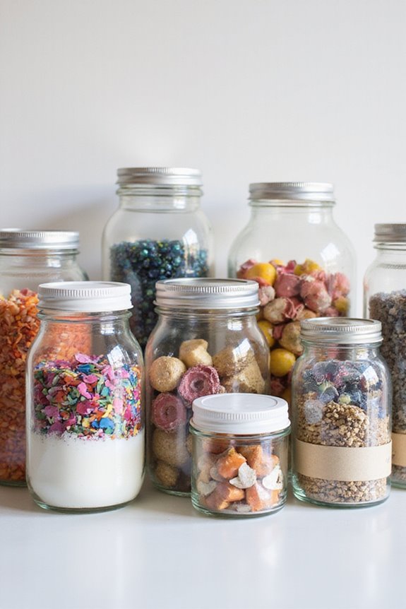 organized craft supply labeling