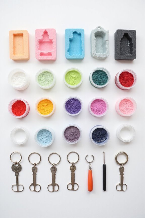 resin keychain crafting supplies