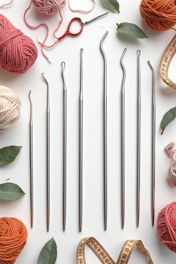 steel crochet hook sizes