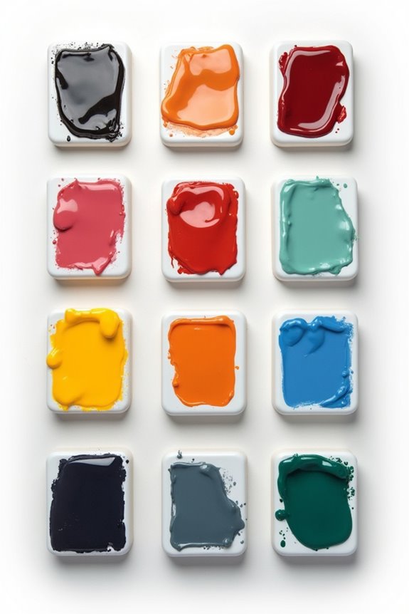 top glass paint palettes