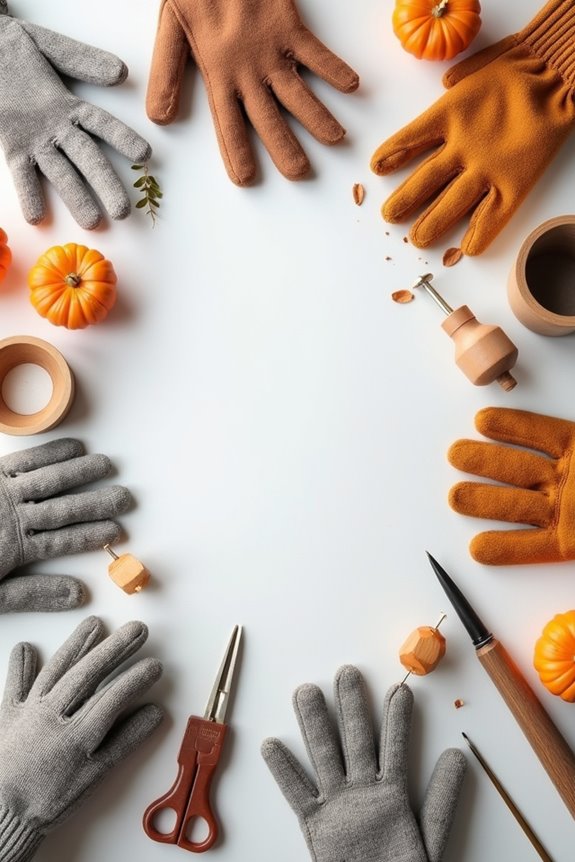 wood burning safety gloves