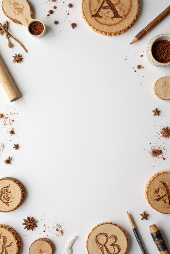 wood burning stencil alphabets